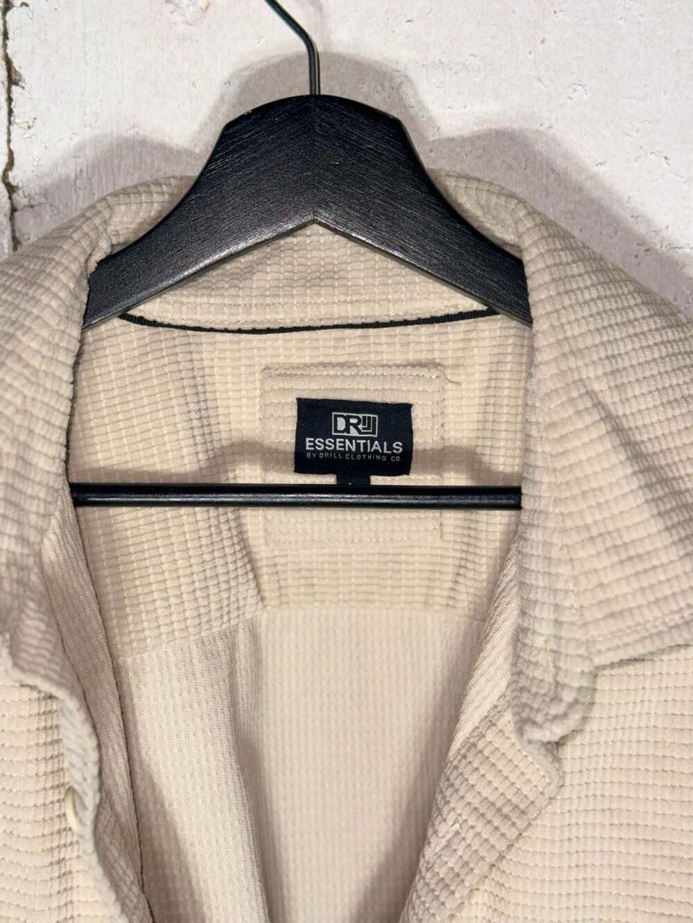 DR Essentials by Drill Clothing Co. Men's Waffle Knit Button Down Shirt Jacket - Picture 6 of 7